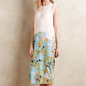 SARA C- AQUA DIP MAXI DRESS